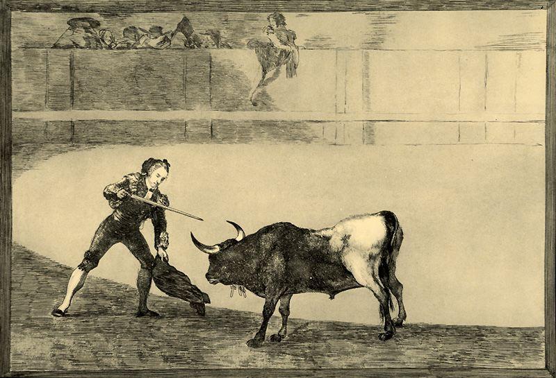 Pedro Romero Matando Á Toro Parado — Francisco José De Goya Y Lucientes