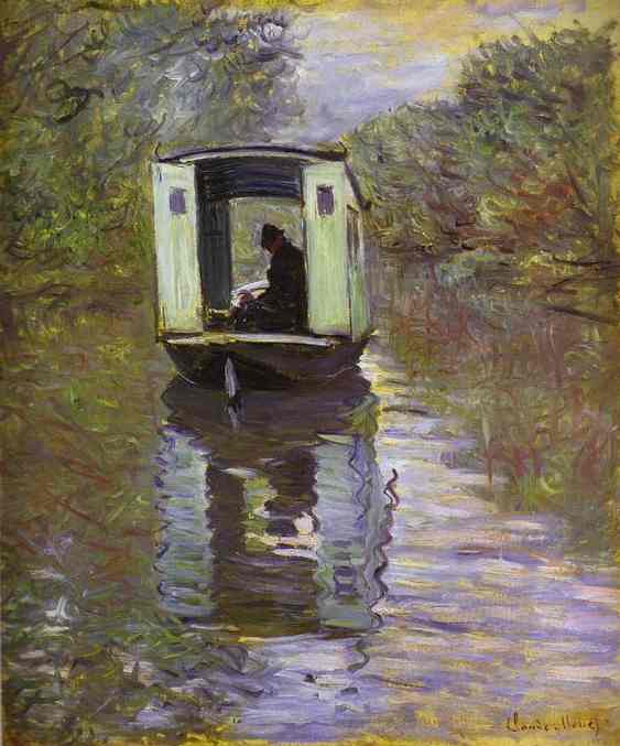 El Estudio Del Barco (le Bateau-atelier) — Claude Monet