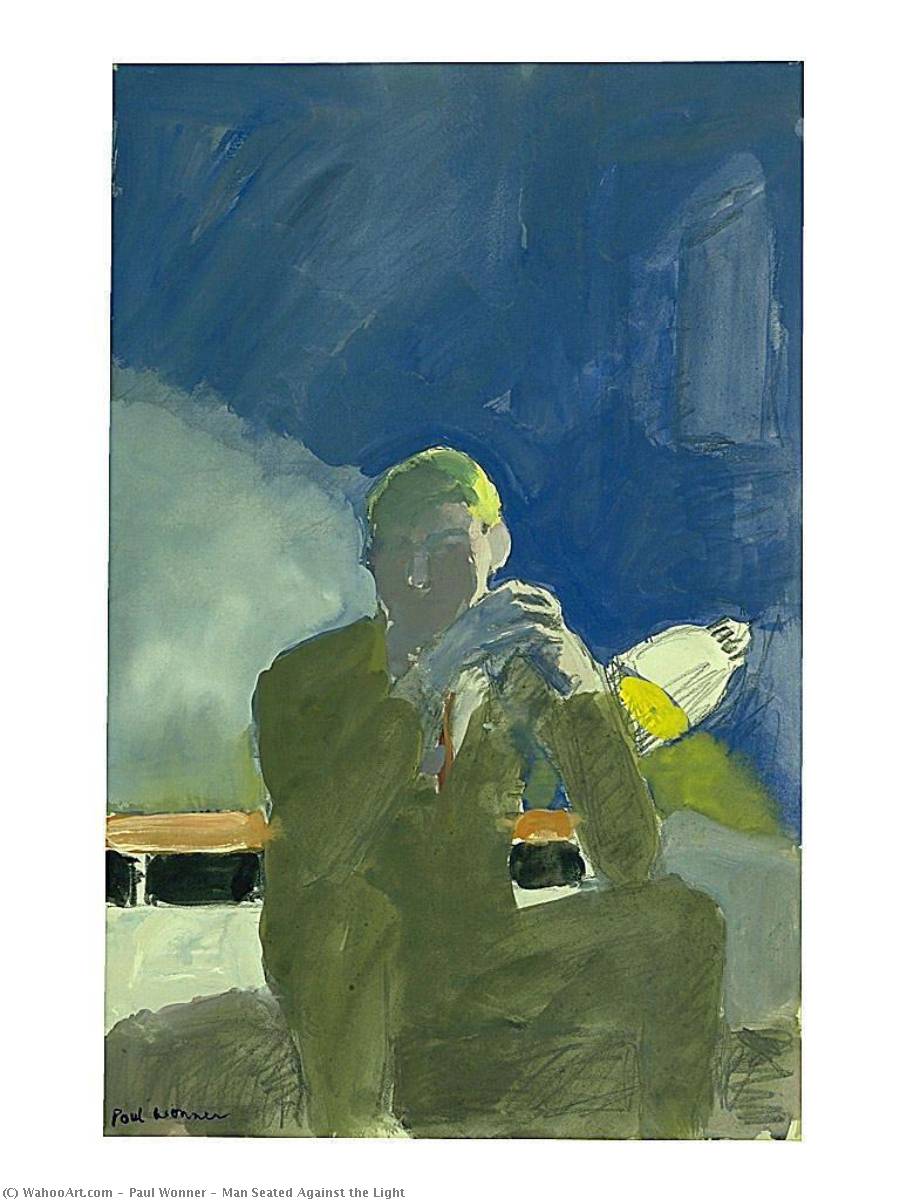 Man Seated Against The Light — Paul Wonner