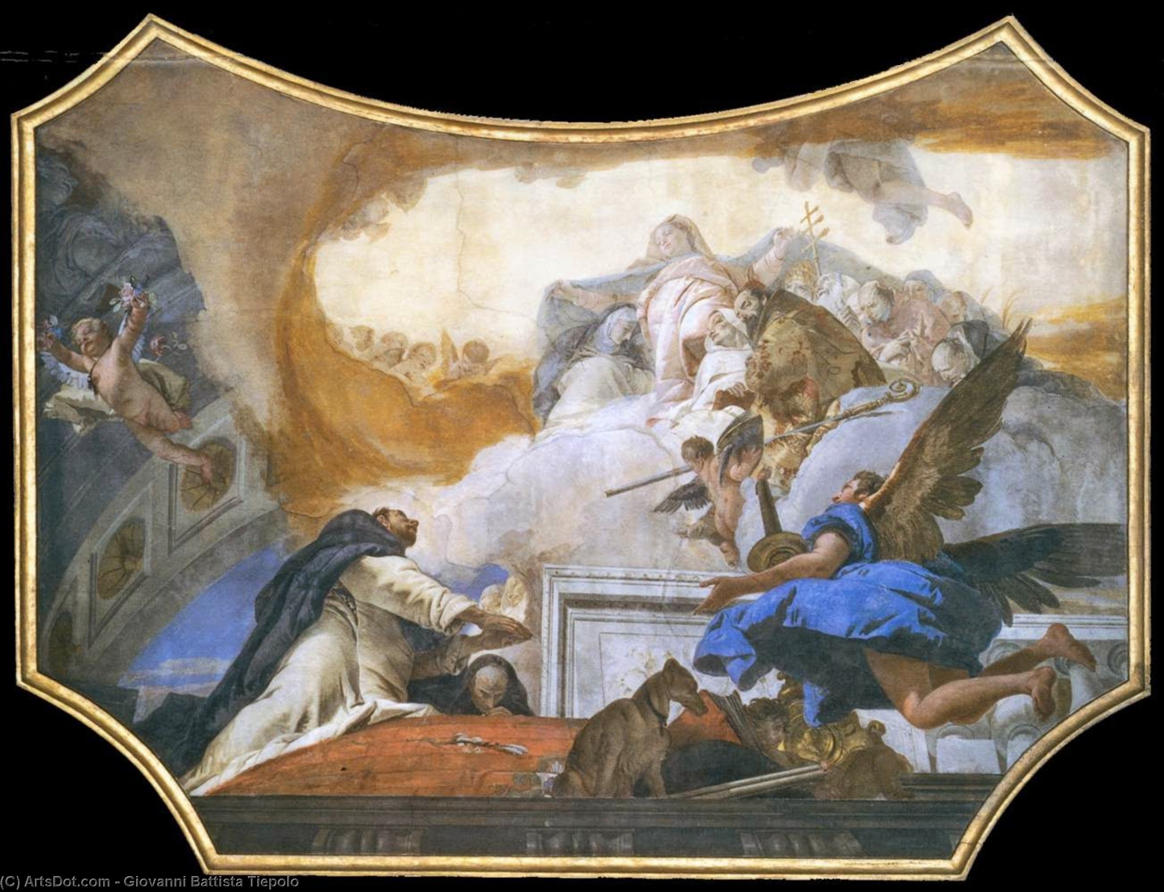 The Virgin Appearing To St Dominic — Giambattista Tiepolo