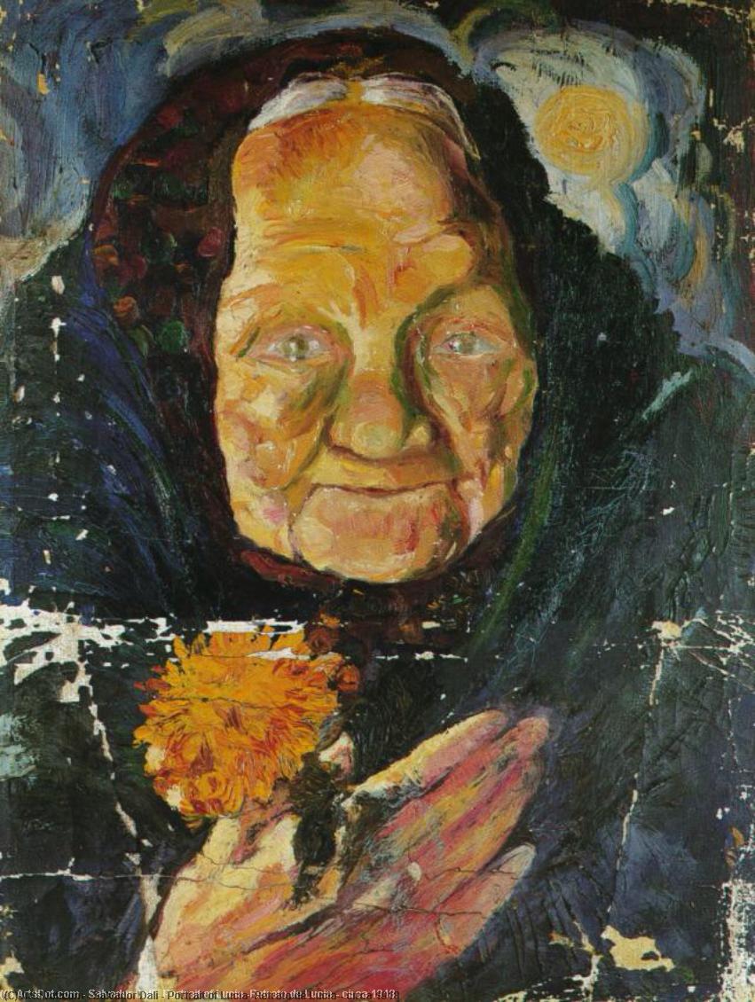 Retrato De Lucía (circa 1918) — Salvador Dalí