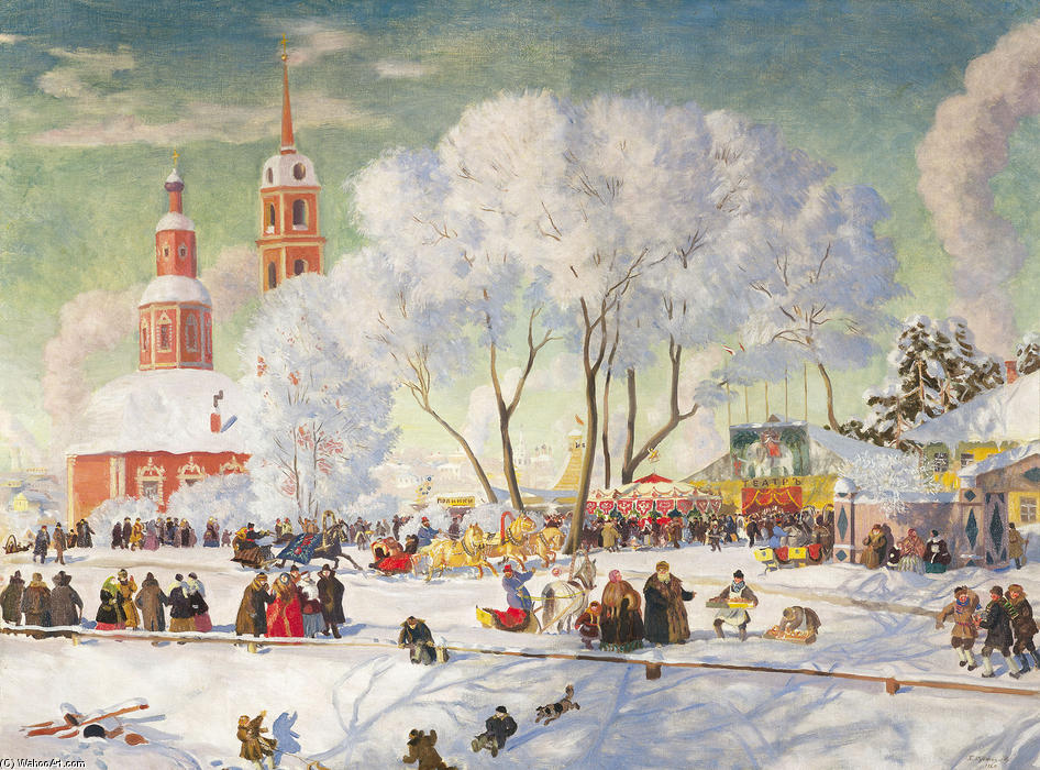 Shrovetide — Boris Mikhailovich Kustodiev