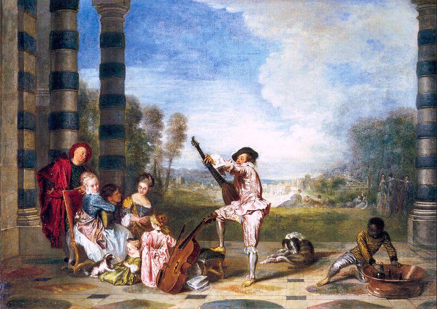 The Pleasures Of Life — Jean-antoine Watteau