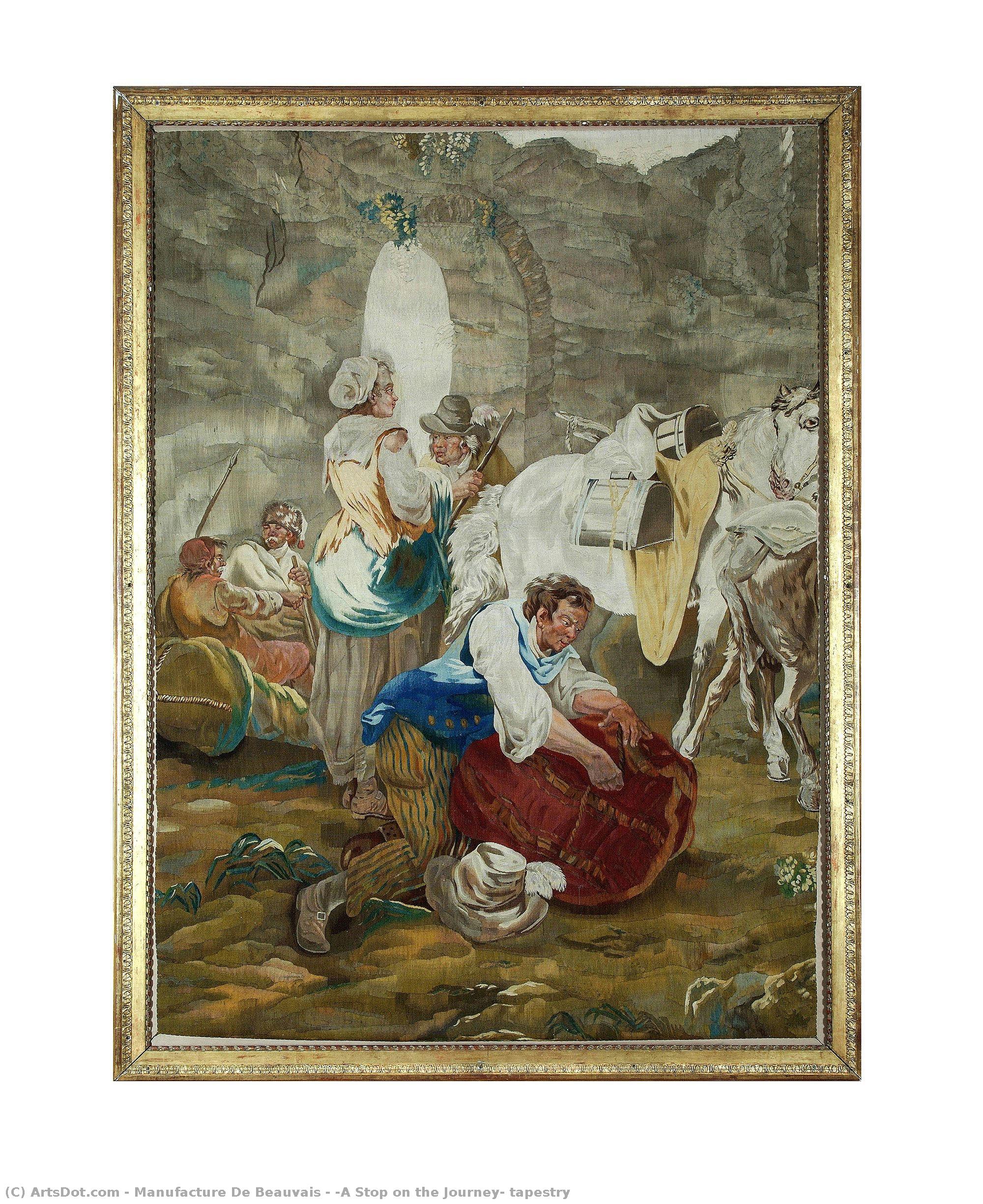 “a Stop On The Journey” Tapestry — Manufacture De Beauvais