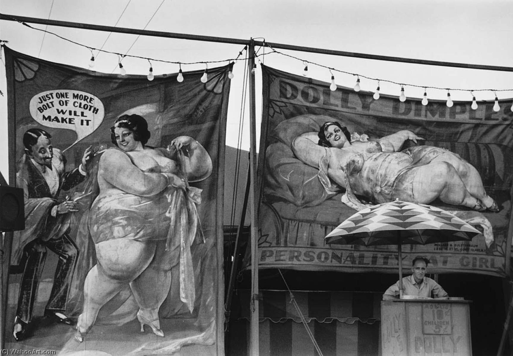 Carnival Signs, Strawberry Festival. Plant City, Florida — Marion Post Wolcott