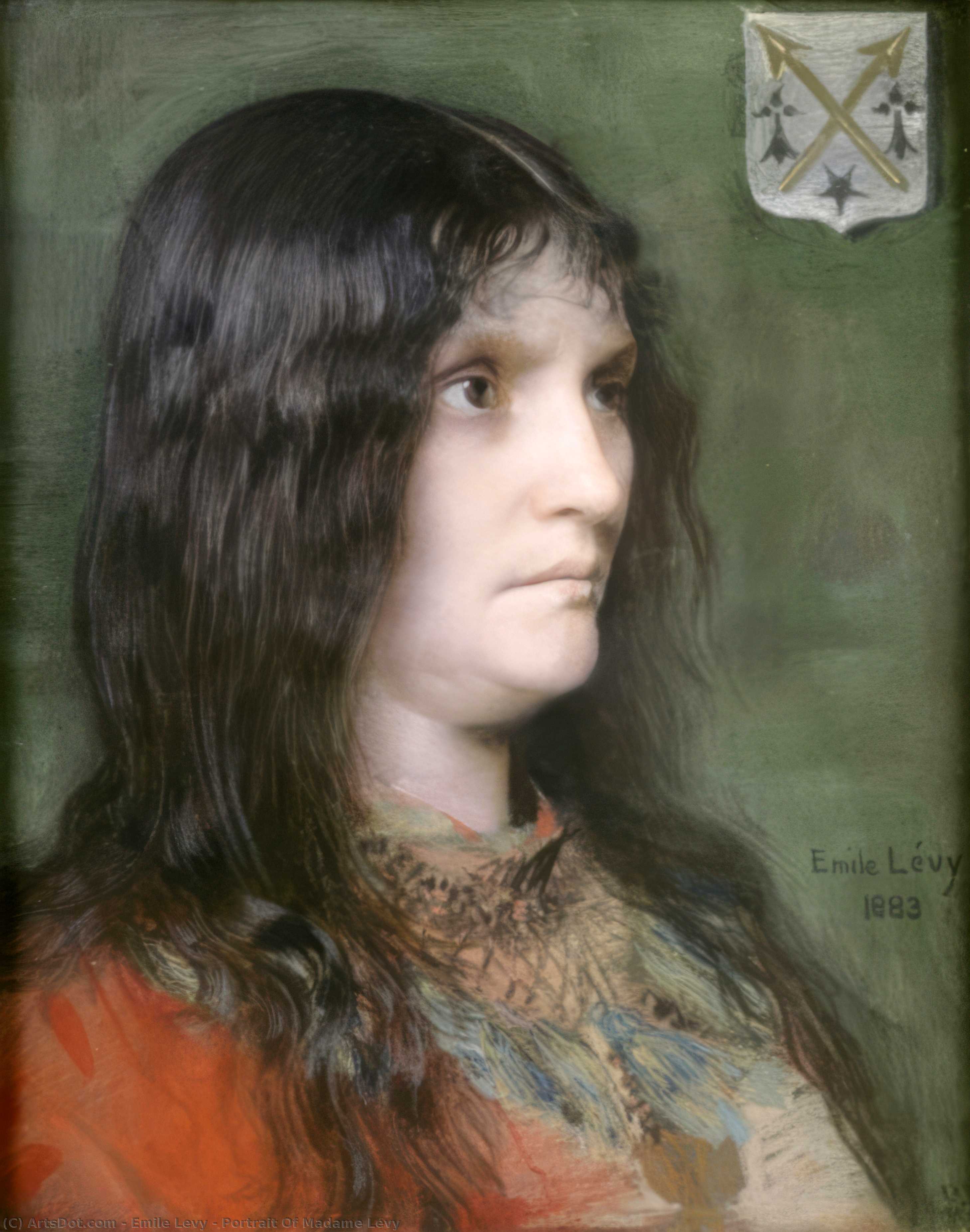 Portrait Of Madame Lévy — Emile Levy