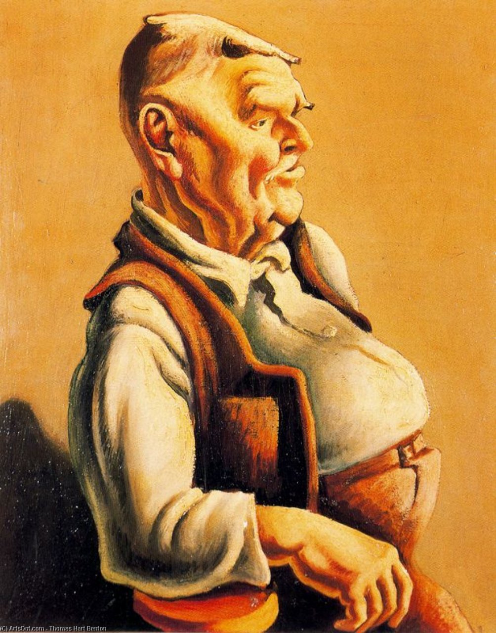 New England Postmaster — Thomas Hart Benton