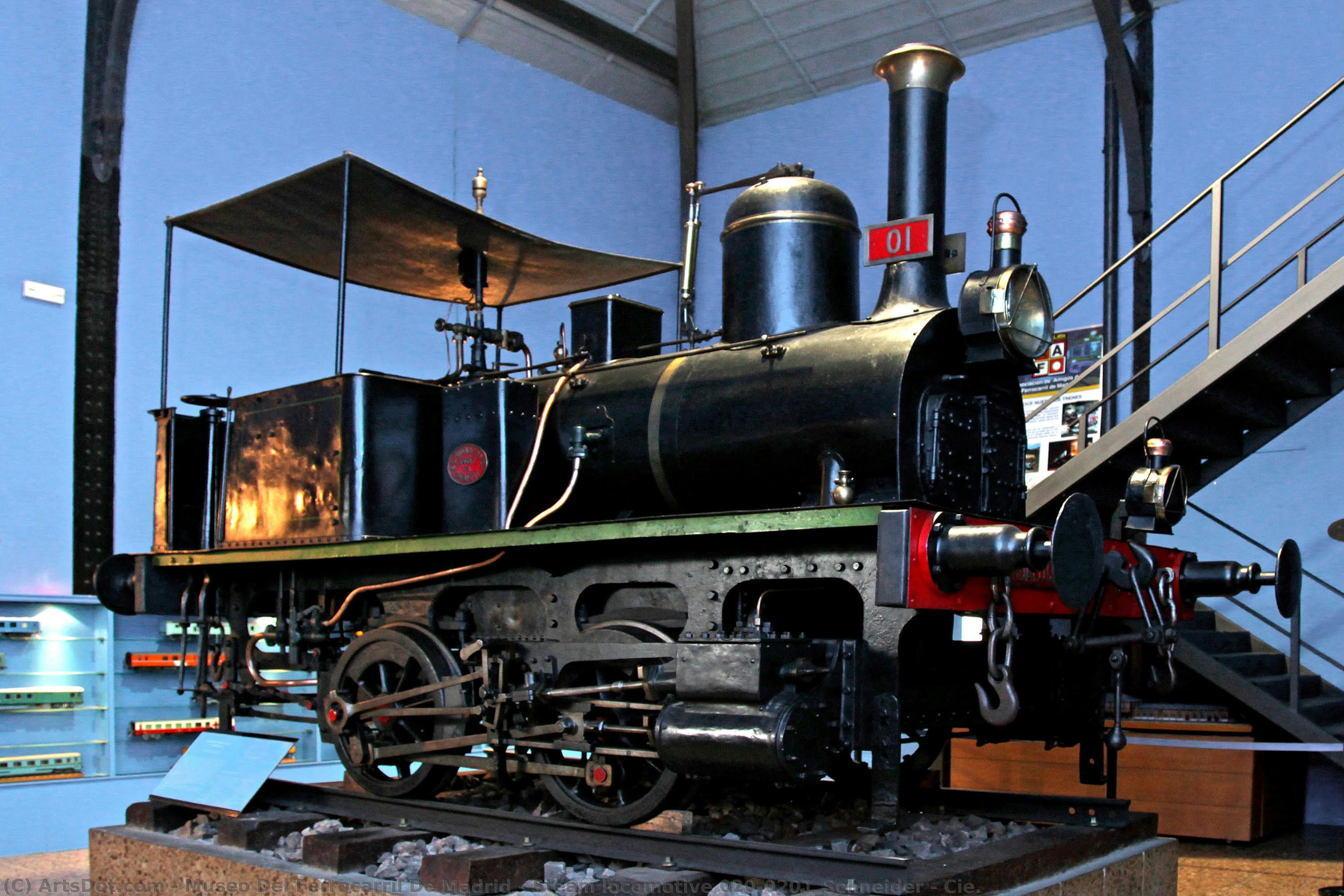 Steam Locomotive 020-0201_schneider & Cie. — Eisenbahnmuseum Madrid