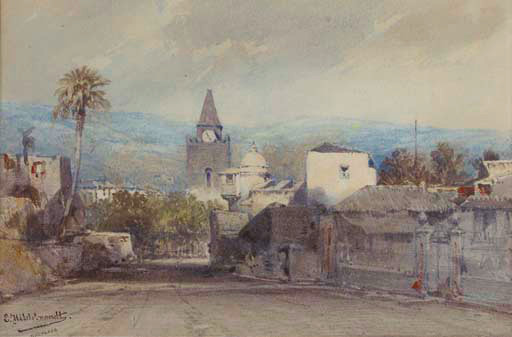 A Street In South America — Eduard Hildebrandt