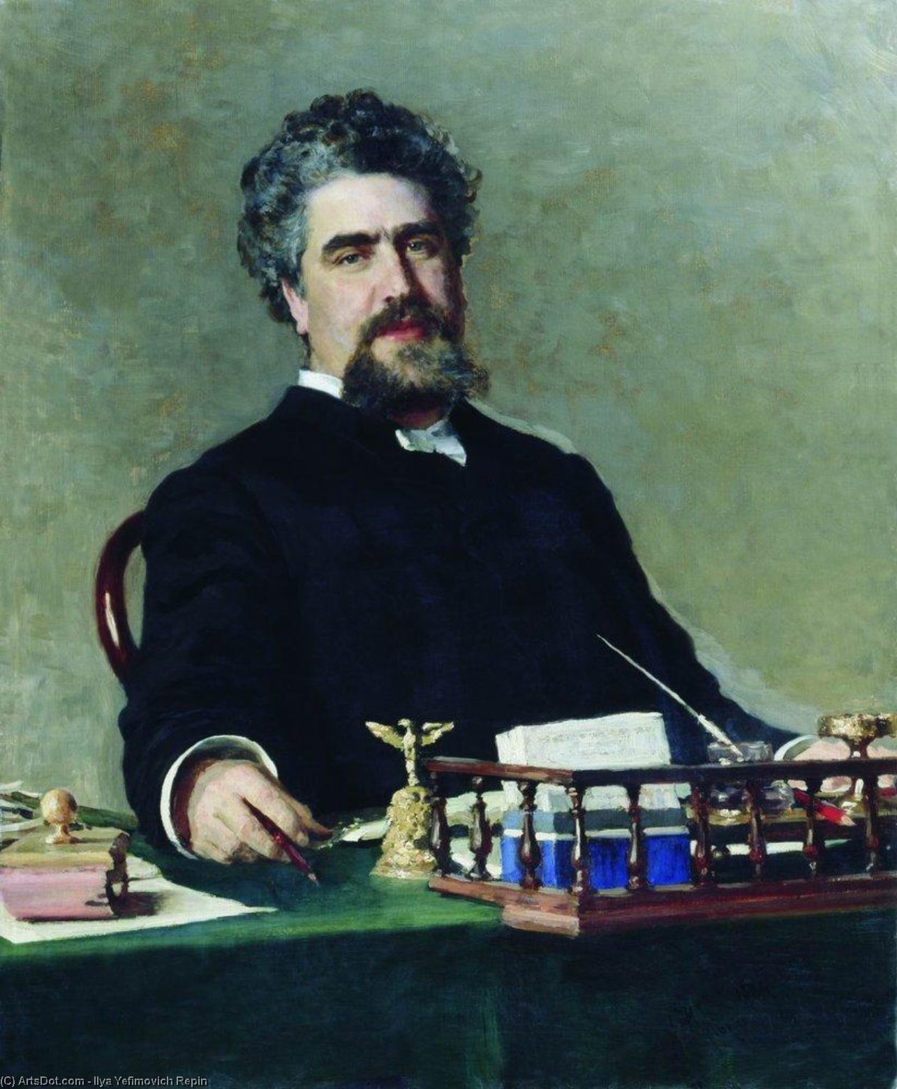 Portrait Of Engineer Ivan Yefgrafovich Adadurov — Иља Репин