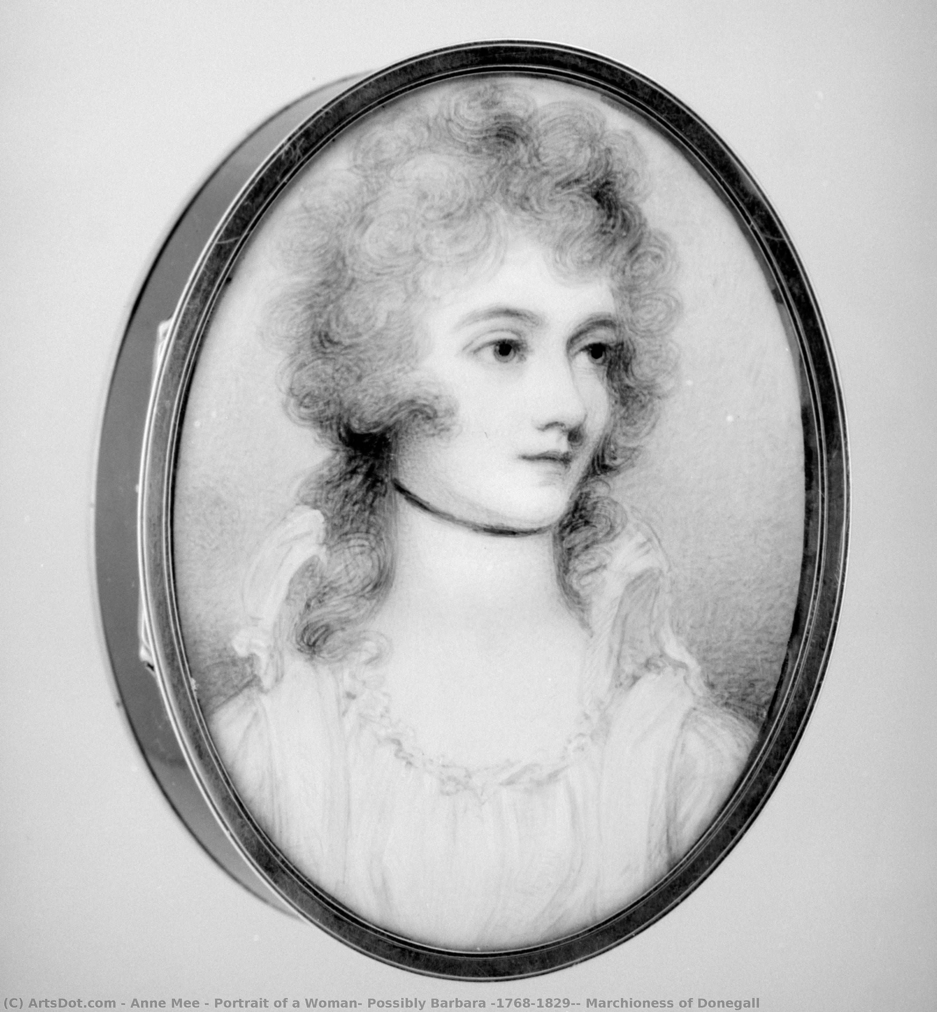 Portrait Of A Woman, Possibly Barbara (1768–1829), Marchioness Of Donegall — Anne Foldsone Mee