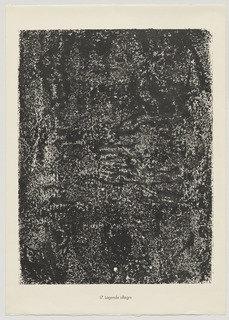 Lively Legend (légende Allègre) From The Portfolio Theater Of The Earth (théâtre Du Sol) From Phenomena (les Phénomènes) — Jean Philippe Arthur Dubuffet