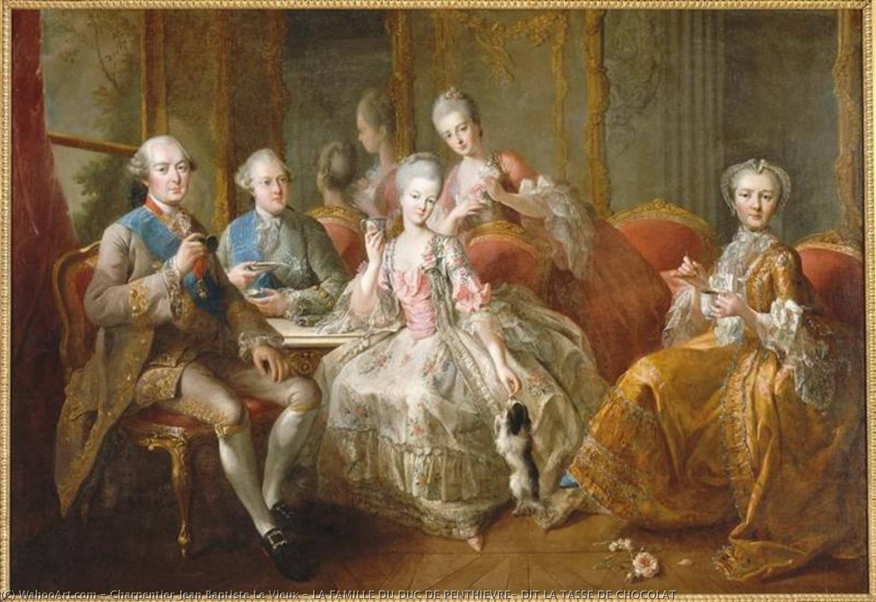 La Famille Du Duc De Penthievre, Dit La Tasse De Chocolat — Charpentier Jean Baptiste Le Vieux