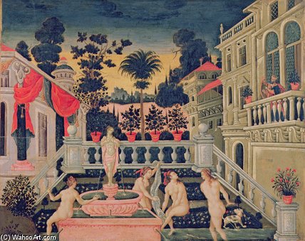 David Watching Bathsheba Bathing — Theodoros Poulakis