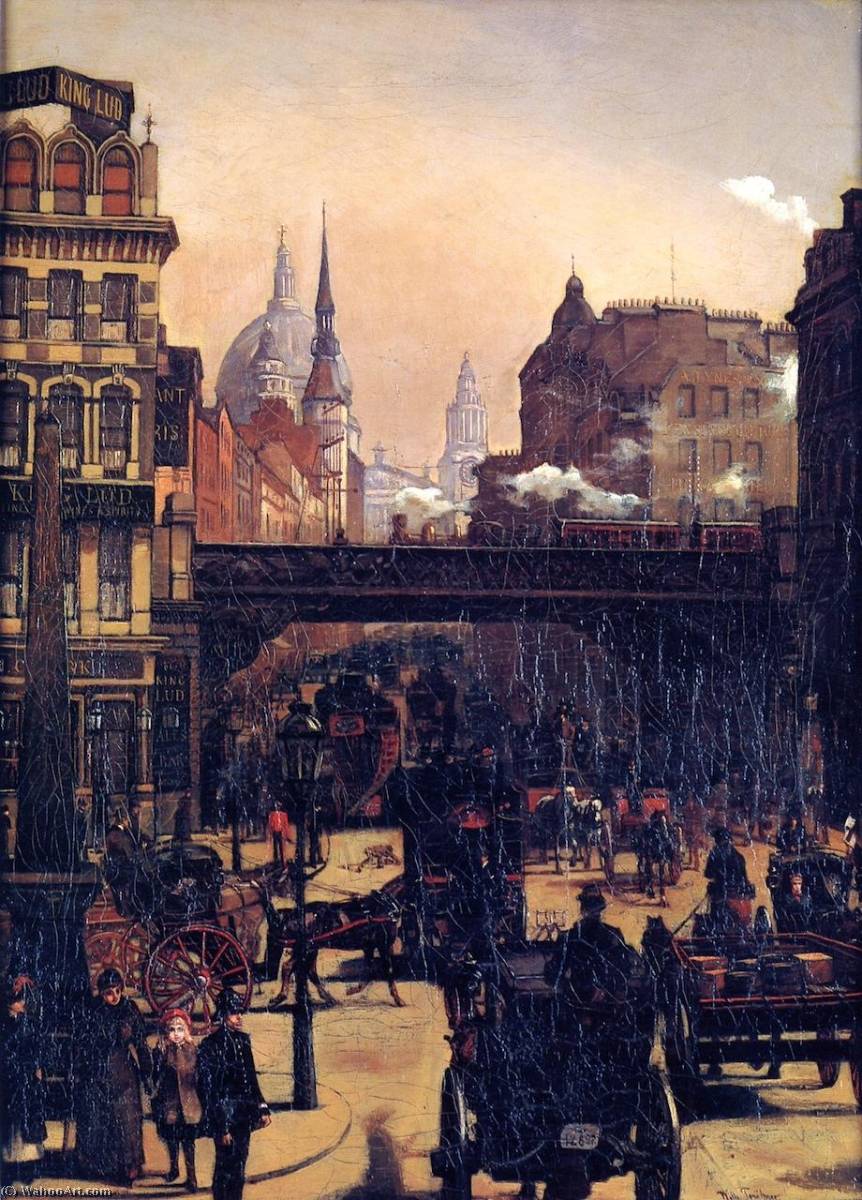 Ludgate Hill — Vilhelm Trübner