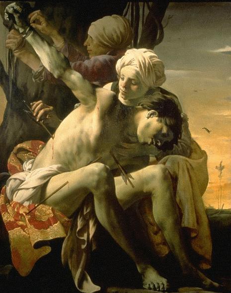 Saint Sebastian Attended By St Irene, All — Hendrick Terbrugghen