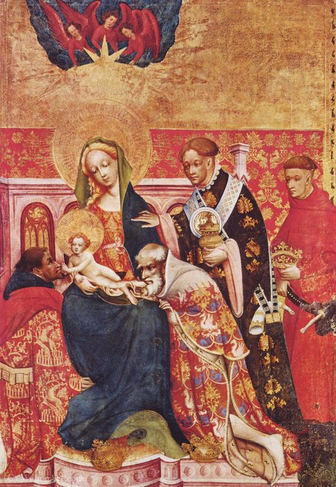Marie Altar, Right Wing Inside Adoration Of The Magi — Konrad Von Soest