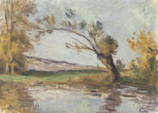 Rolleboise, Willow On The Banks Of The Seine Arm — Maximilien Luce