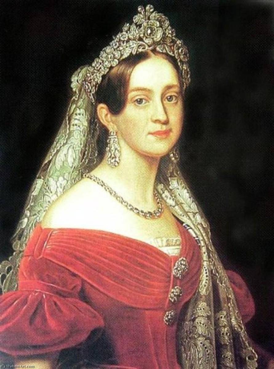 Duchess Marie Frederike Amalie Of Oldenburg, Queen Of Greece — Joseph Karl Stieler