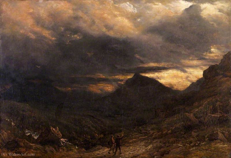View Of Snowdon — James Thomas Linnell