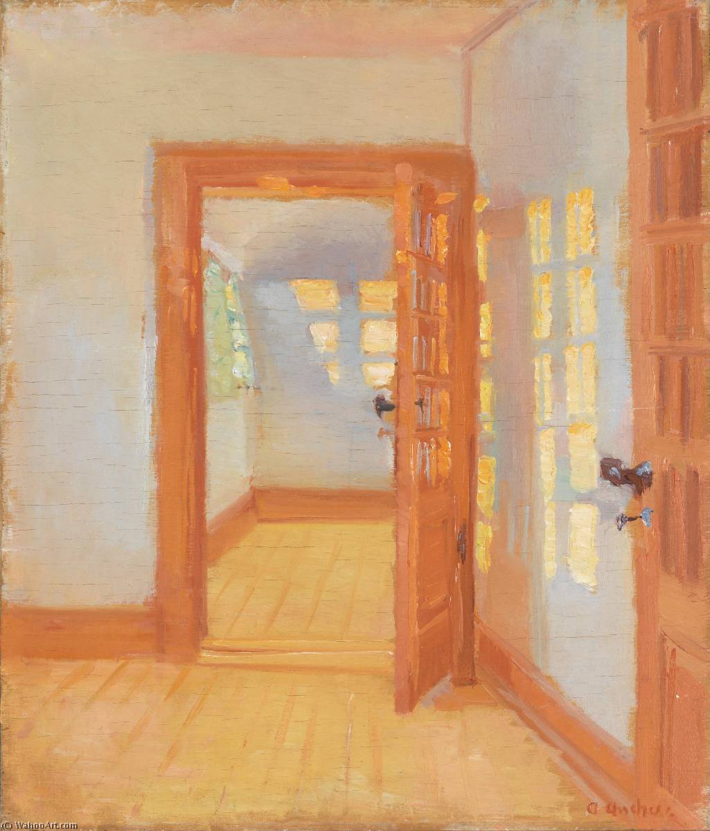English Interior. Brøndum's Annex — Anna Ancher