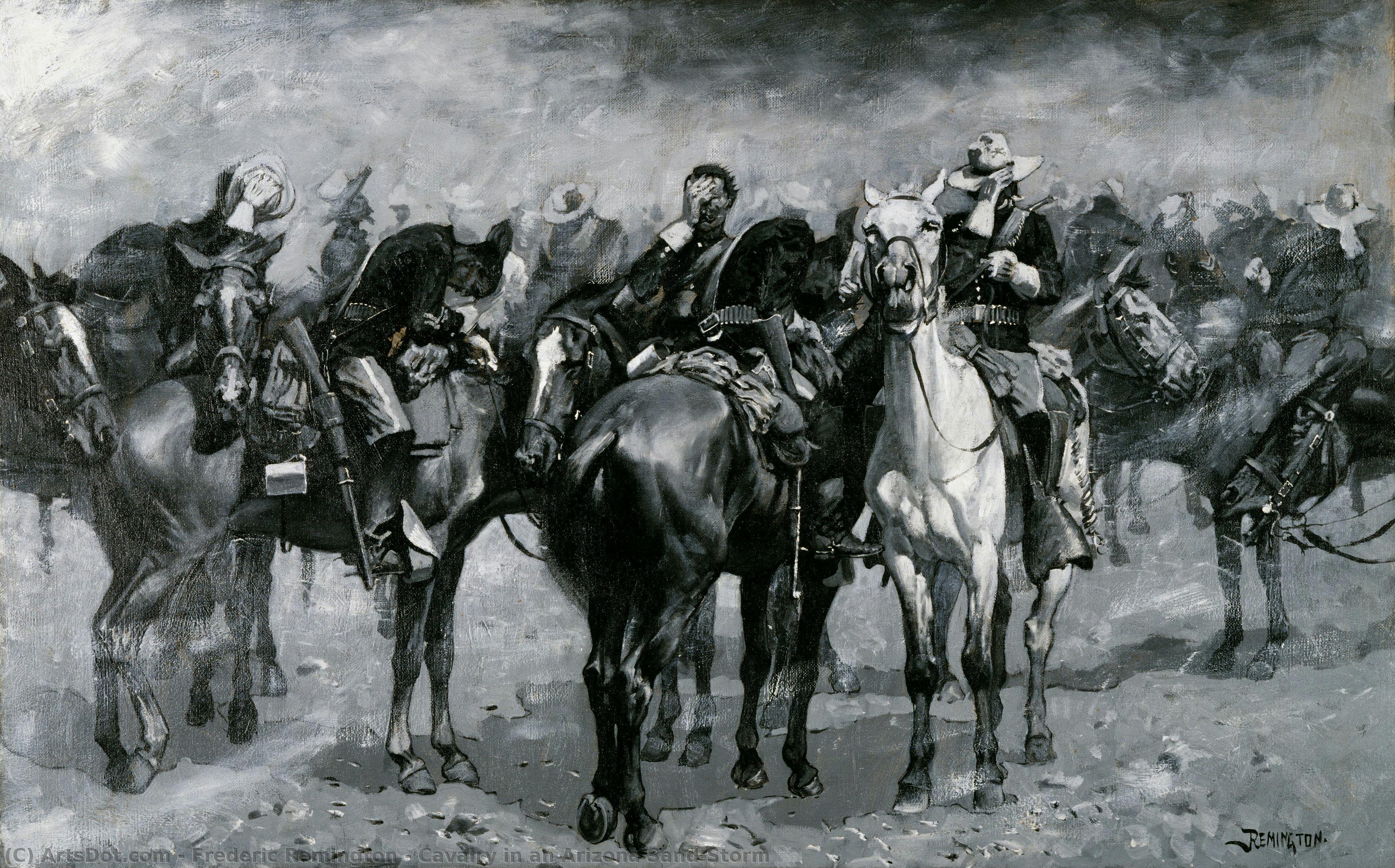 Cavalry In An Arizona Sand-storm — Фредерик Ремингтон