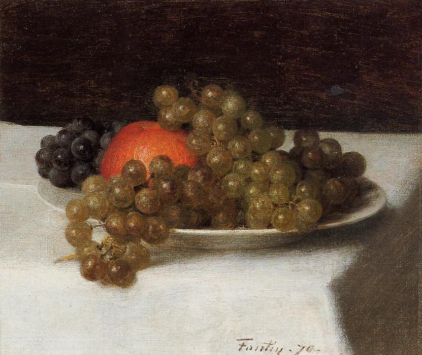 Apples And Grapes — Henri Fantin-latour