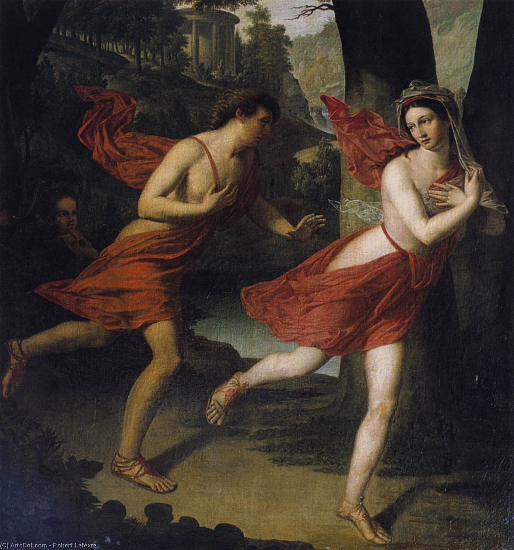 Pauline As Daphne Fleeing From Apollo — Robert Jacques François Lefèvre