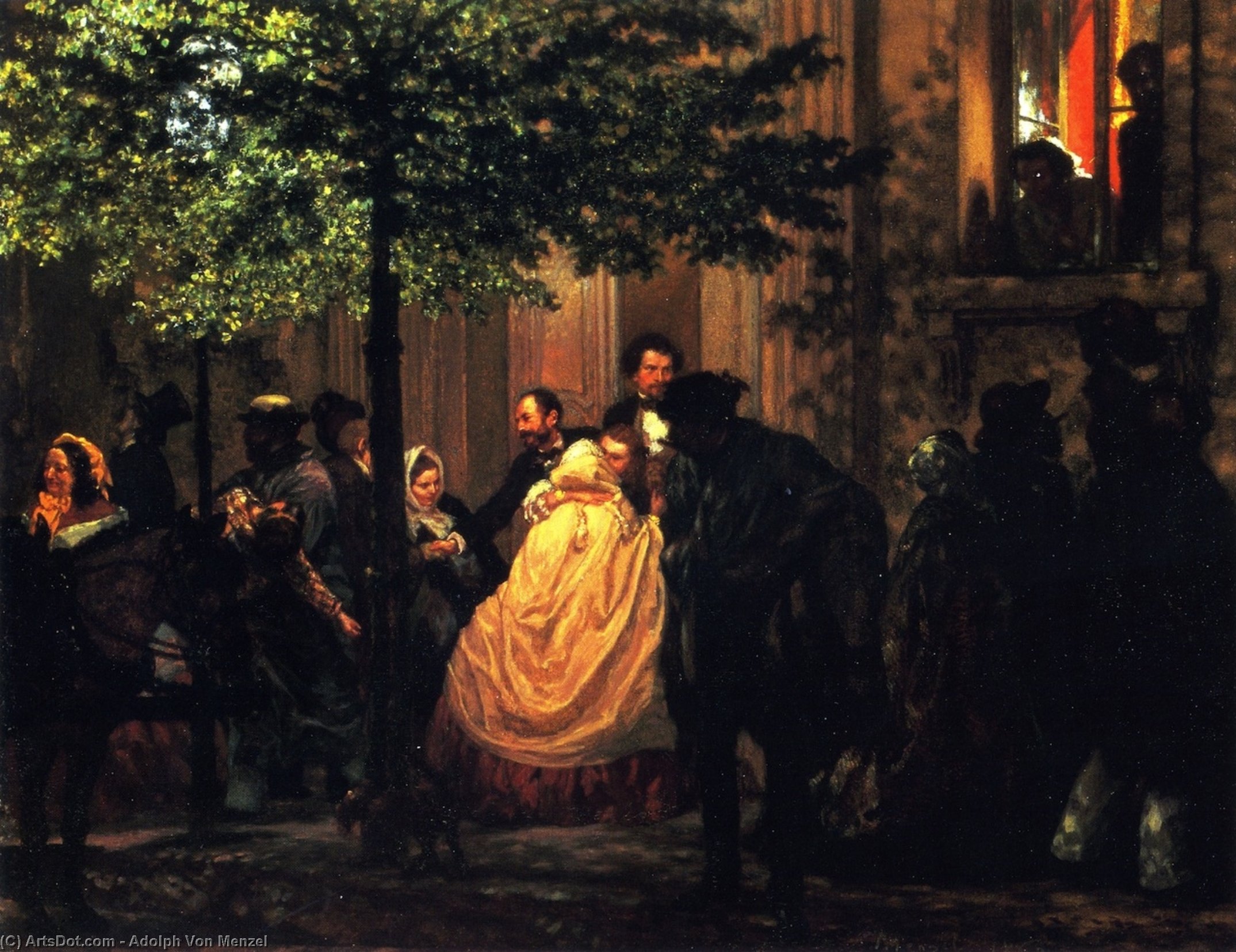 The End Of The Evening — Adolph Von Menzel