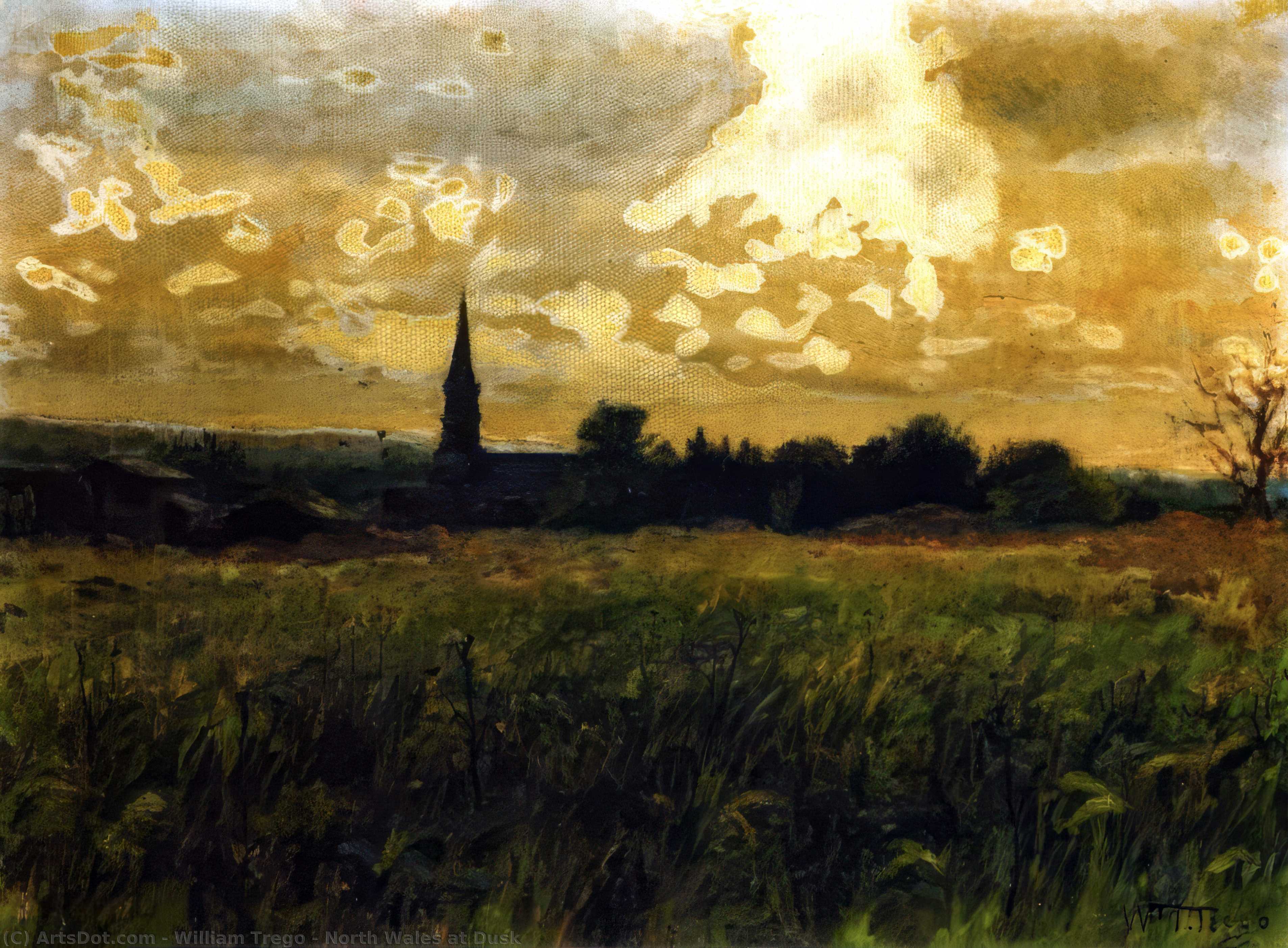 North Wales At Dusk — Уильям Трего