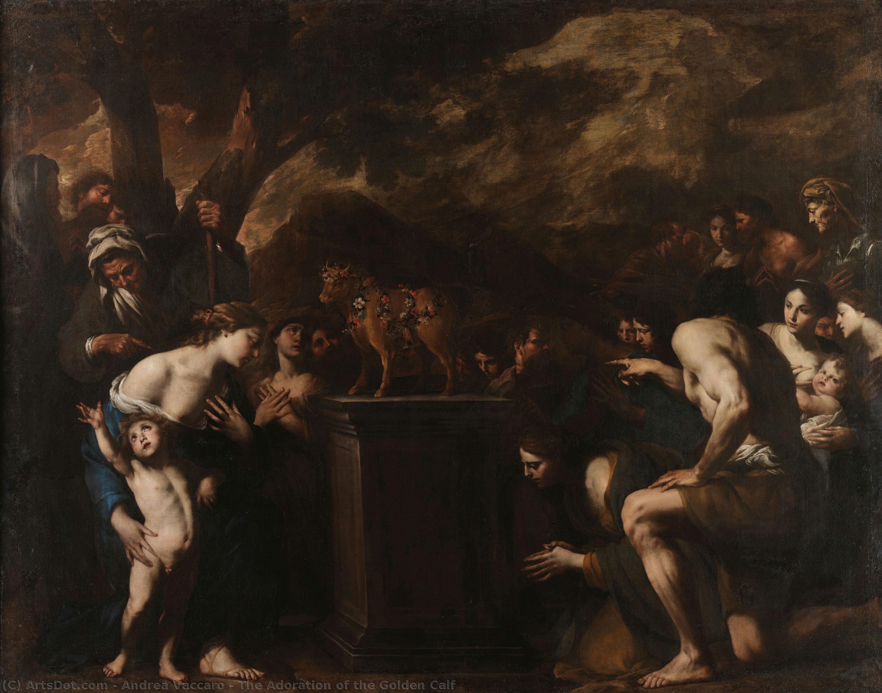The Adoration Of The Golden Calf — Andrea Vaccaro