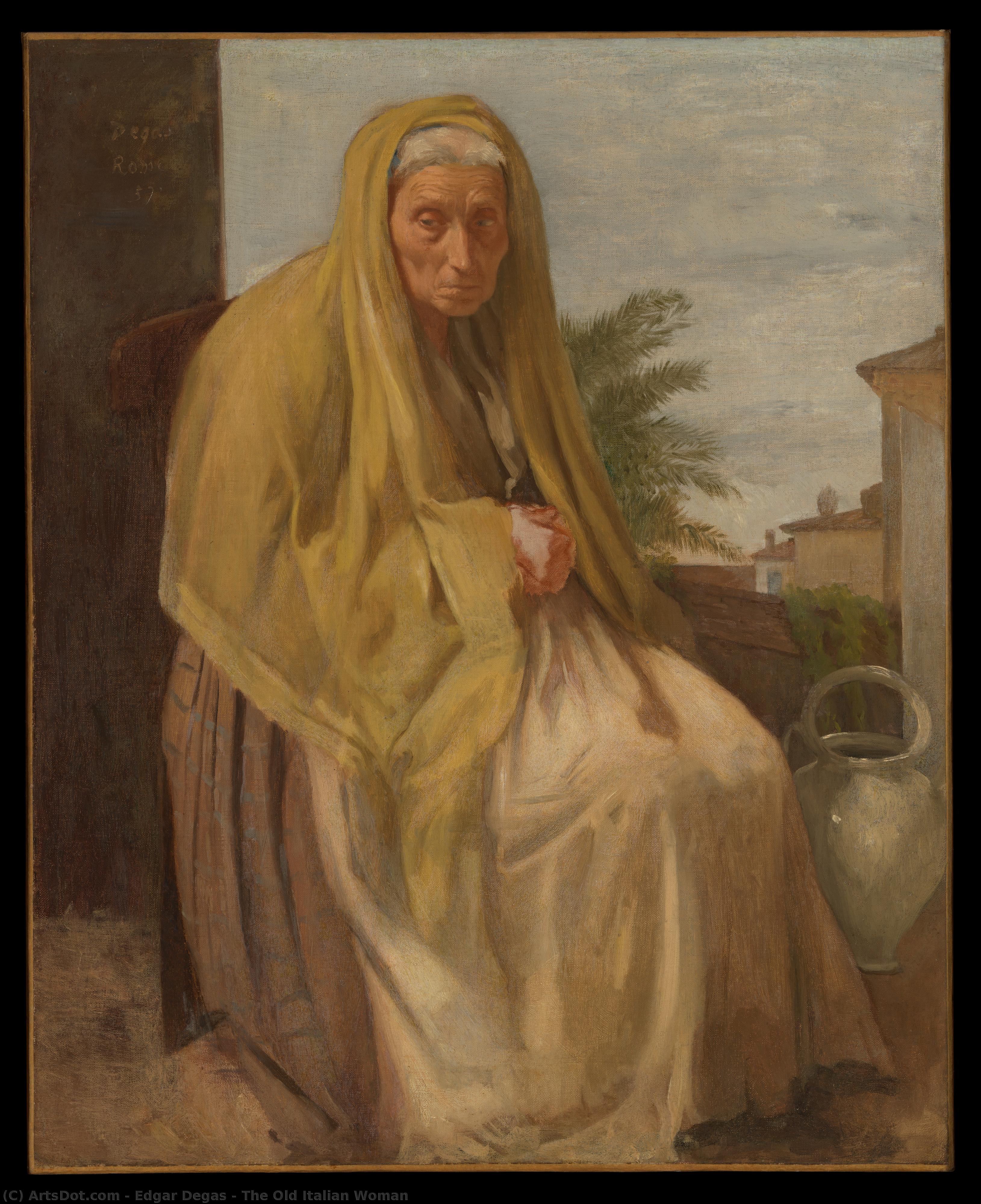 The Old Italian Woman — Хилари Жермен Едгар Дегас