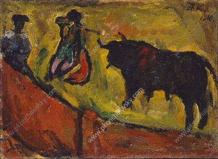 Bullfight. Study. — Petar Končalovski
