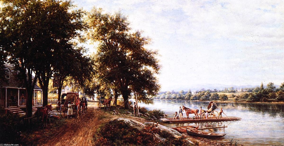 The Ferry Crossing At Von Steuben Tavern — Edward Lamson Henry