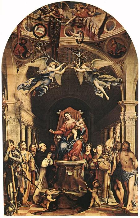 Madonna With The Child And Saints — Lorenzo Lotto