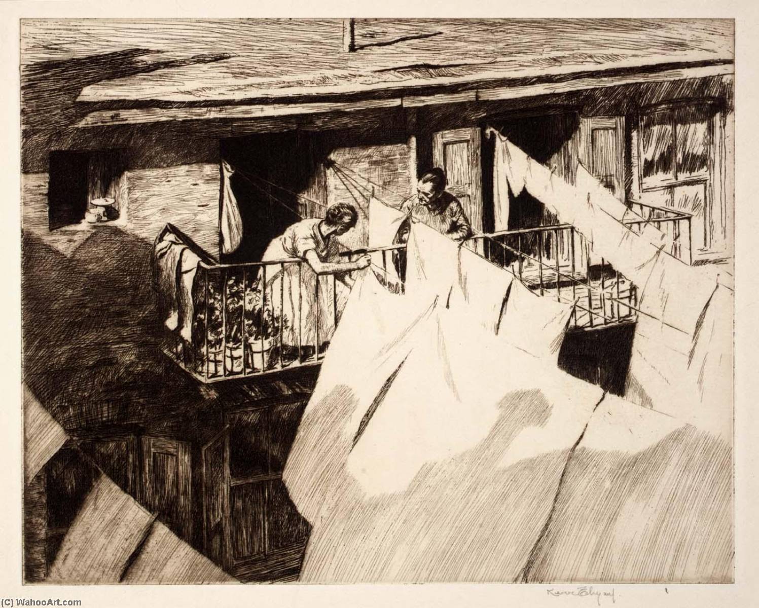 A Bank Street Balcony — Kerr Eby