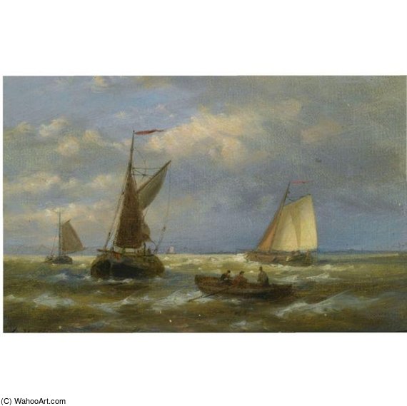 Sailing Vessels At Sea — Абрам Хулк Сёниор
