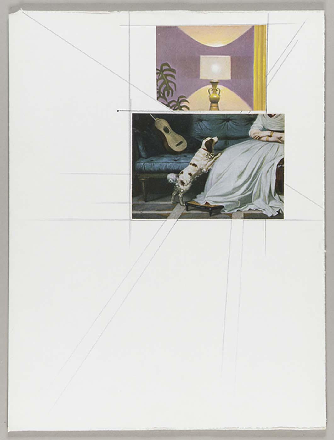 Untitled (seated Woman With Spaniel And Guitar) — Joseph Cornell