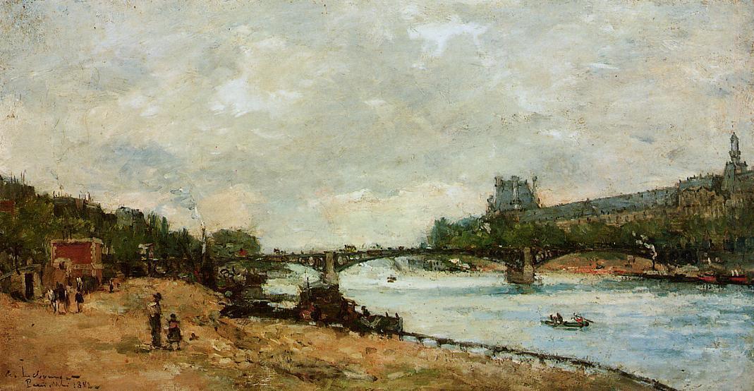 Paris, The Kbridge Of Saint-peres — Albert-charles Lebourg