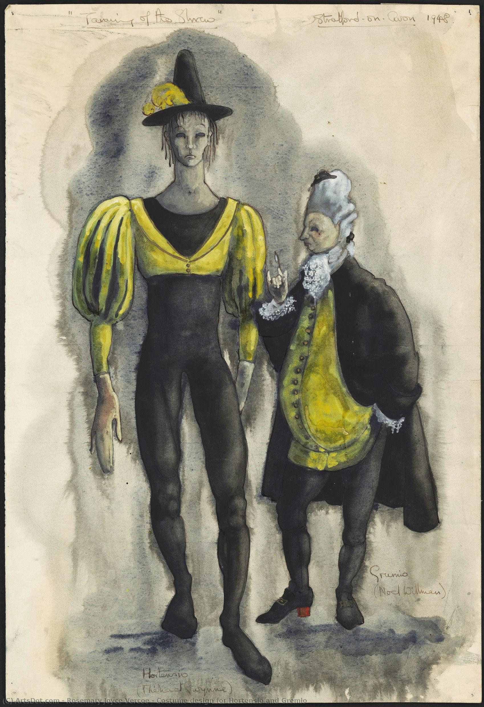 Costume Design For Hortensio And Gremio — Rosemary Joyce Vercoe