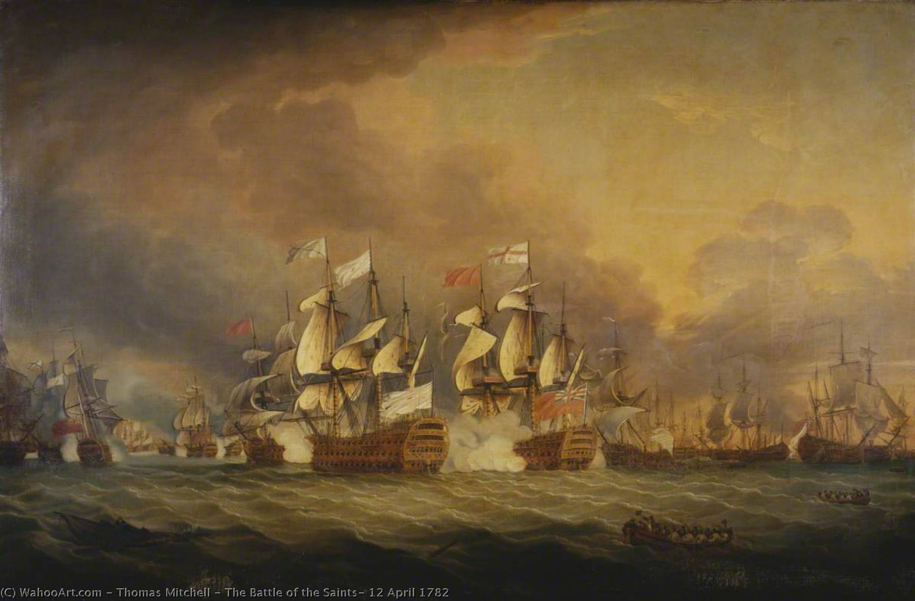 The Battle Of The Saints, 12 April 1782 — Thomas Mitchell
