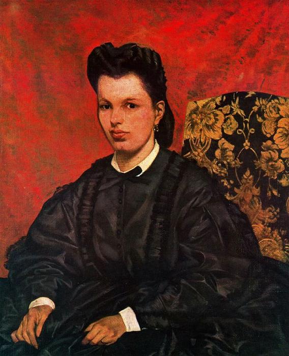 Portrait Of The First Wife — Giovanni Fattori