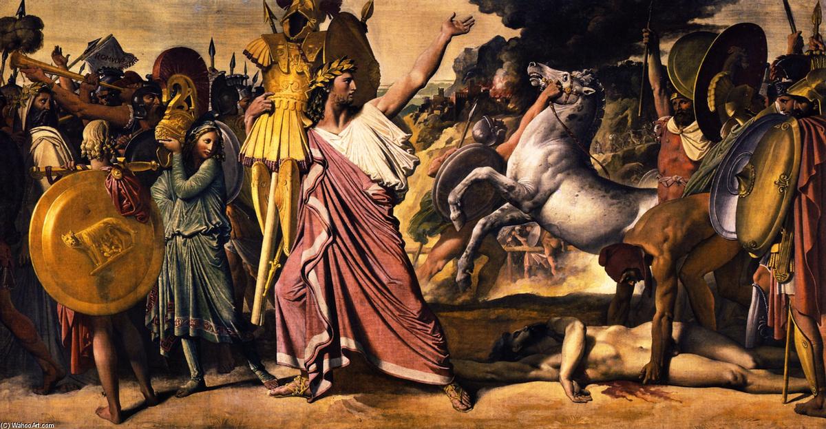 Romulus, Conqueror Of Acron — Jean-auguste-dominique Ingres