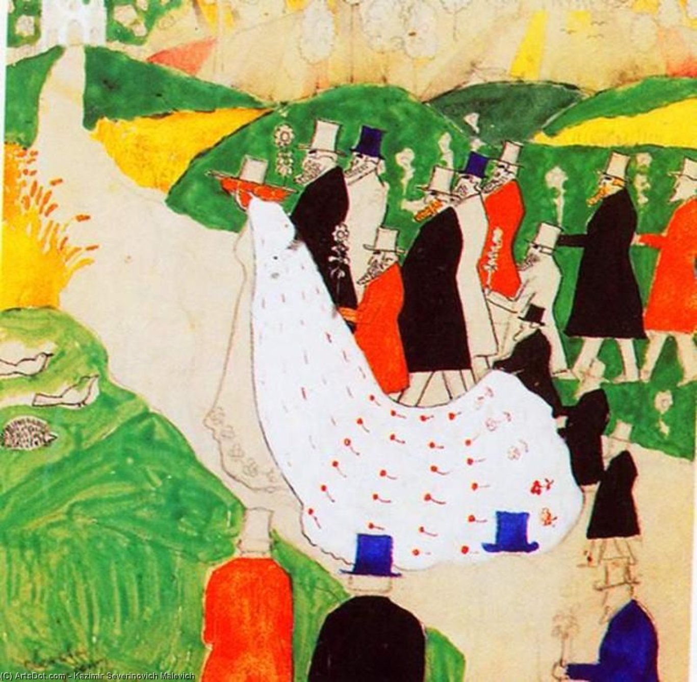 The Wedding — Kazimir Malevich
