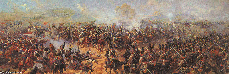 Raevsky Battery During The Battle Of Borodino — François Flameng