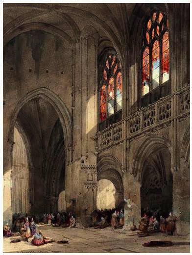 The Interior Of The Church Of St Sauveur, Caen — David Roberts