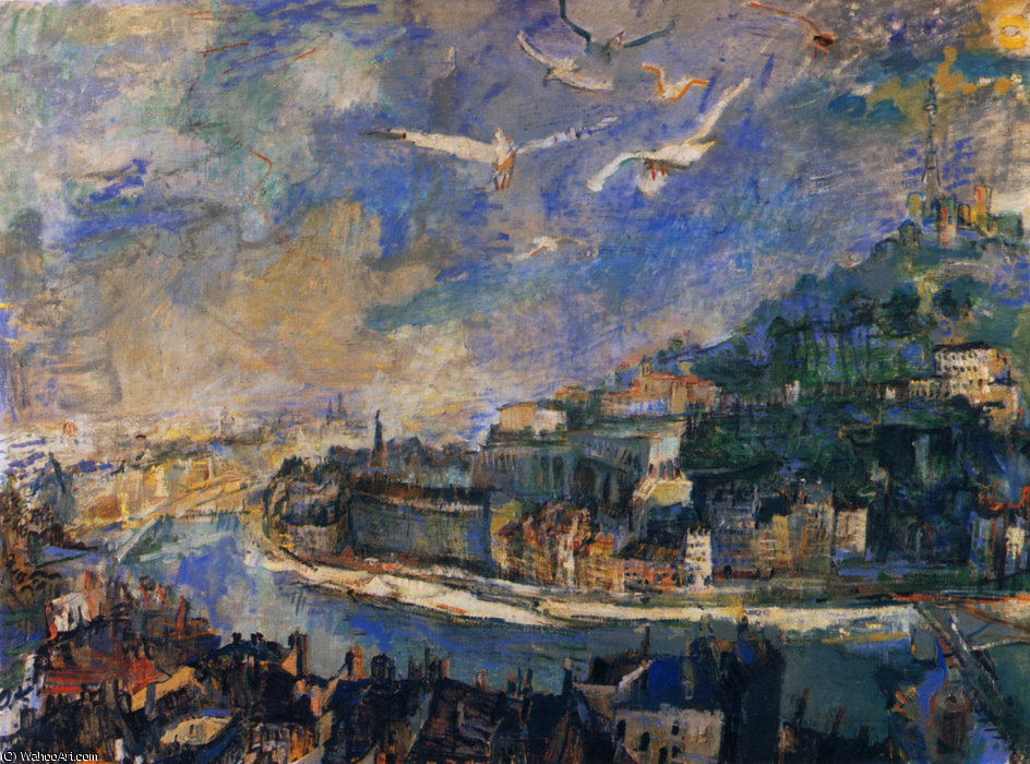 Lyon, Huile Sur Toile, — Oskar Kokoschka