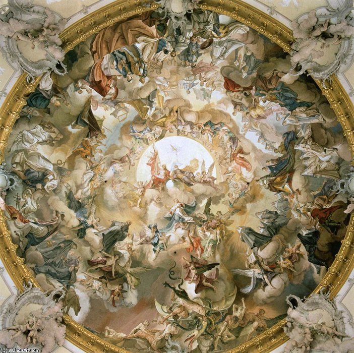 The Apotheosis Of St Benedict — Matthäus Günther