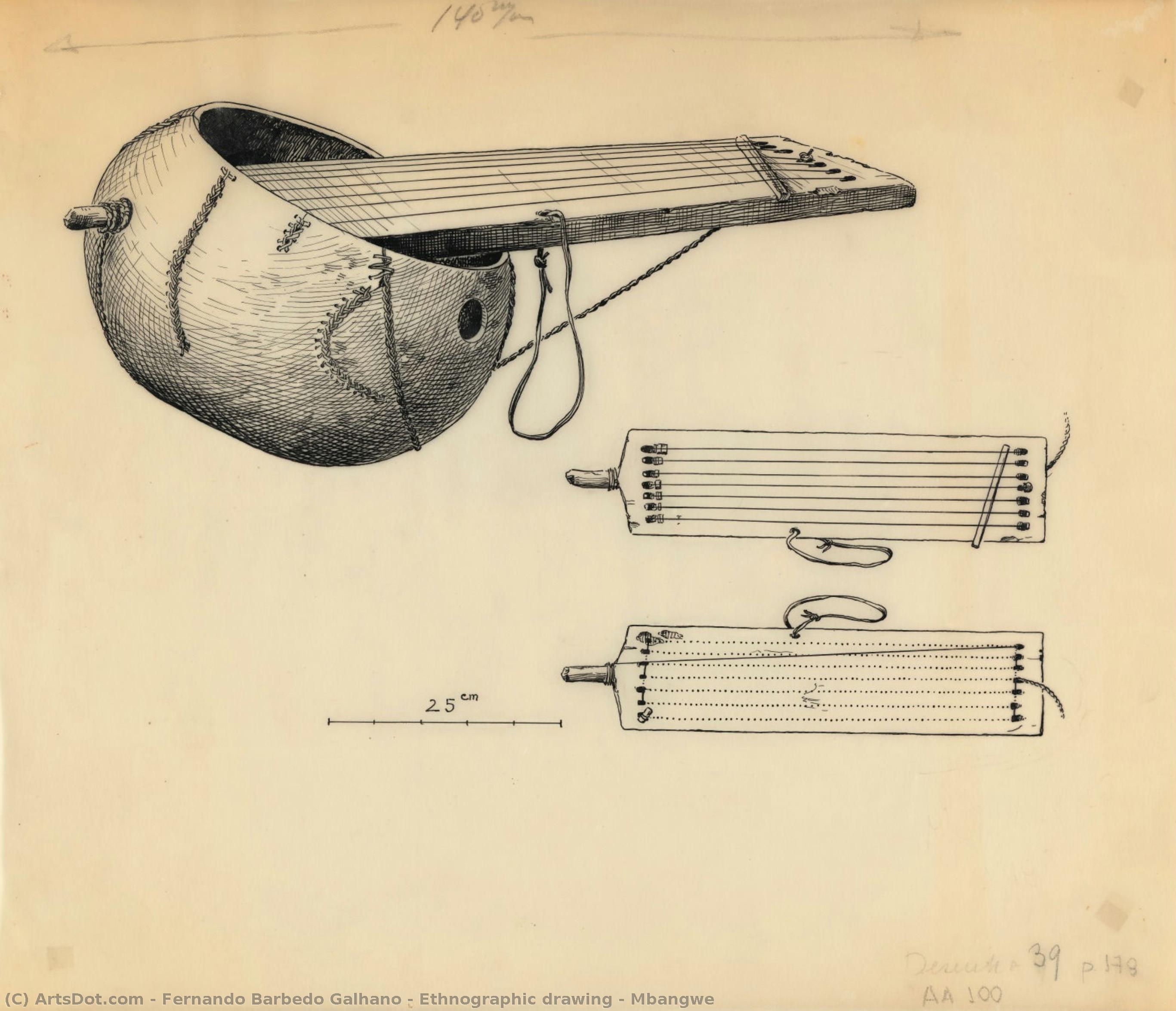 Ethnographic Drawing - Mbangwe — Fernando Barbedo Galhano