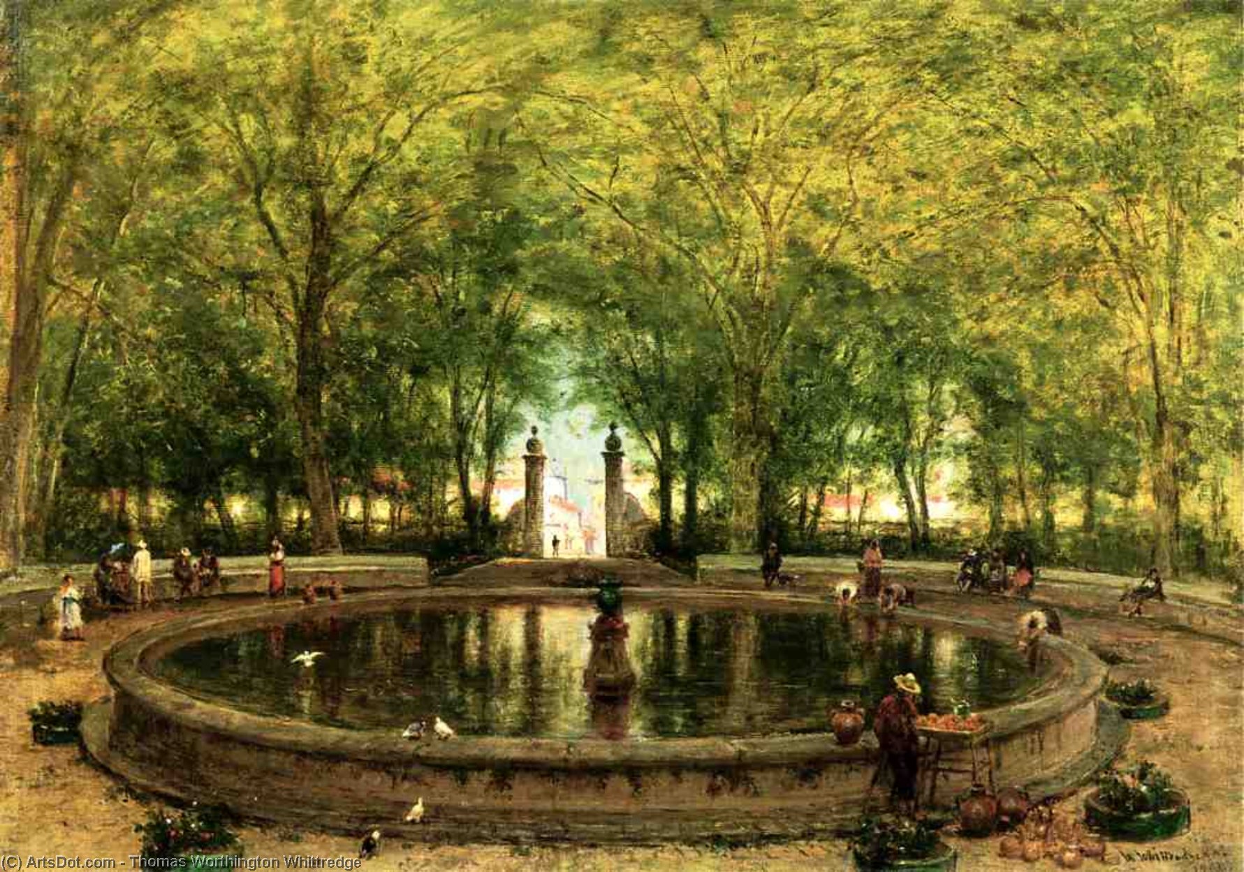A Mexican Fountain, City Of Orizaba — Thomas Worthington Whittredge